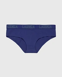 Hipster Panty with Logo Band Dusk Blue