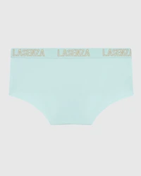 Boyshort Panty with Logo Band in Vista Blue
