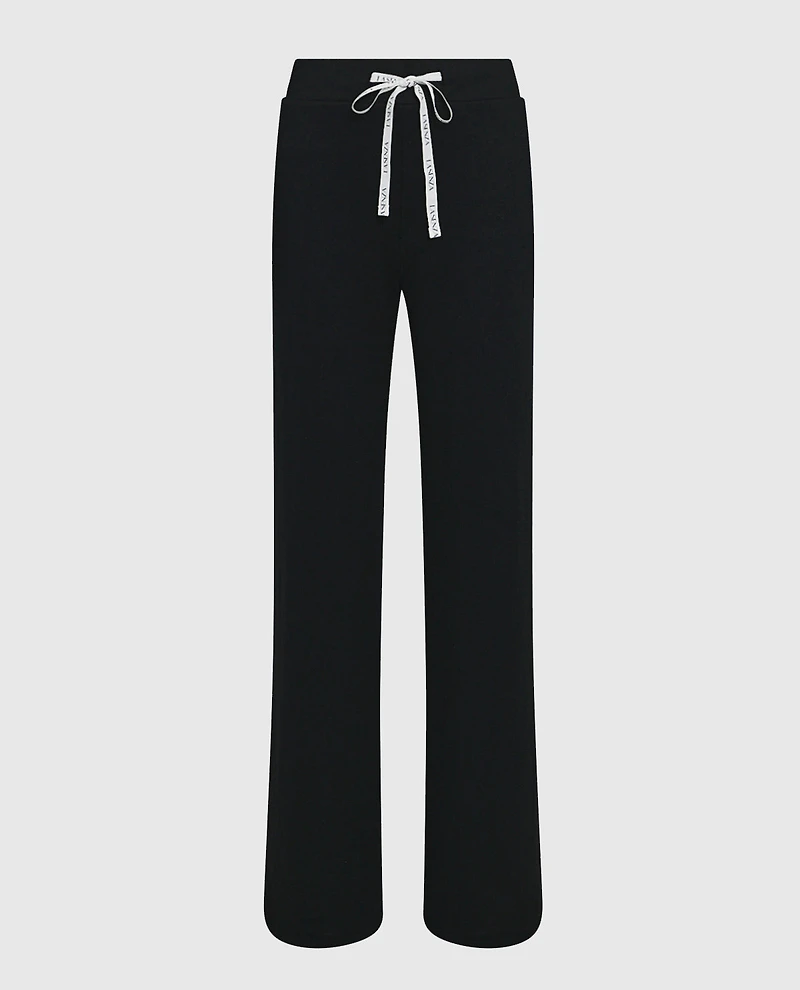 Pajama Pant with Logo Drawstring Smoulder Black