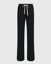 Pajama Pant with Logo Drawstring Smoulder Black