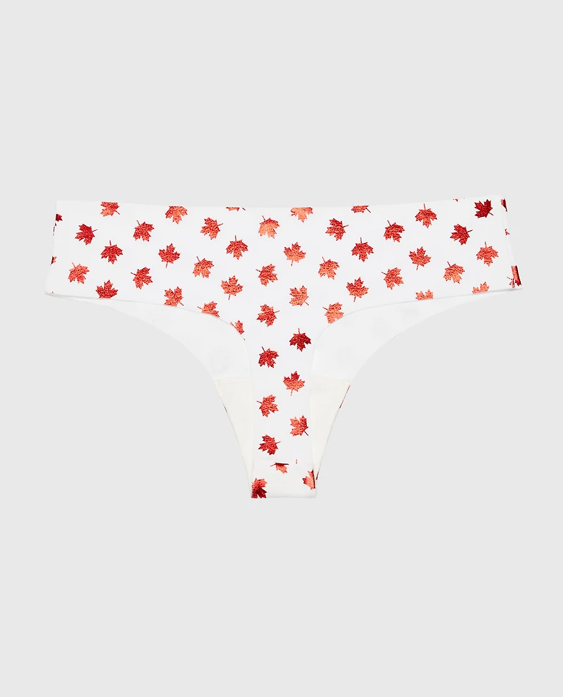 No Show Thong Panty Oh Canada Foiled