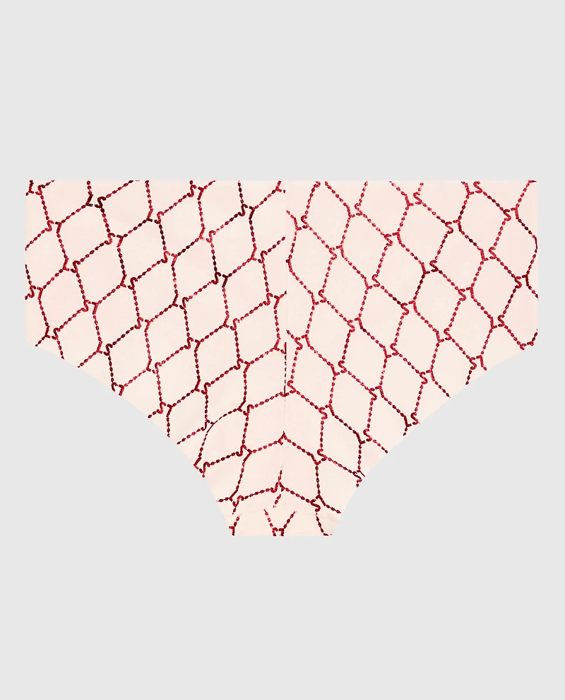 No Show Cheeky Panty in Foiled LaSenza Fishnet