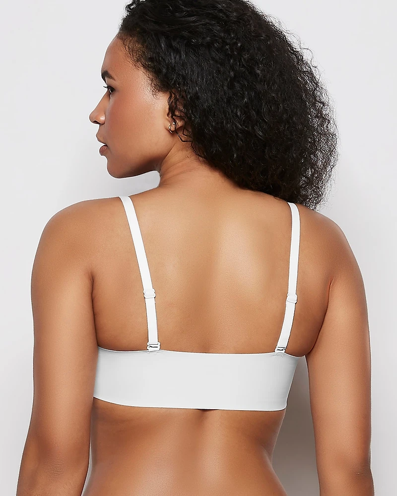 Soutien-gorge sans armatures bretelles ivoire