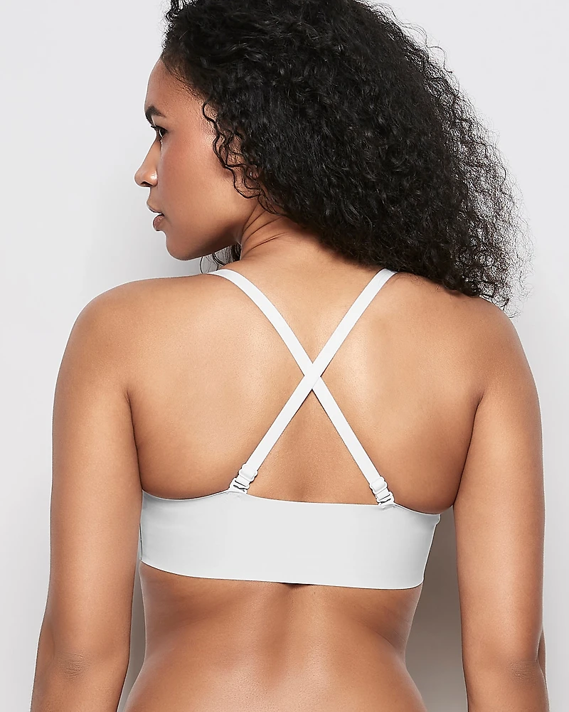Soutien-gorge sans armatures bretelles ivoire