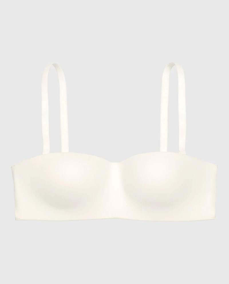 Soutien-gorge sans armatures bretelles ivoire