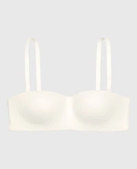 Soutien-gorge sans armatures bretelles ivoire