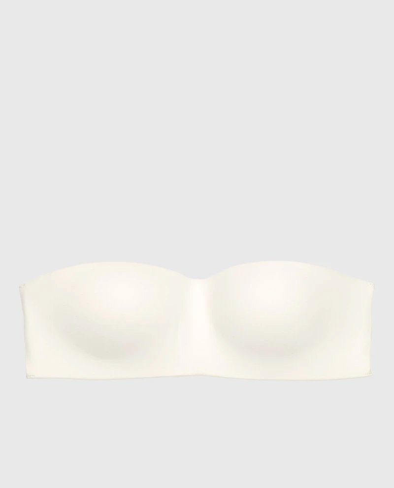 Soutien-gorge sans armatures bretelles ivoire