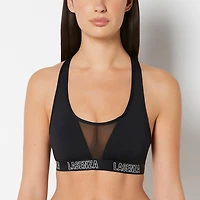 Low Impact  Sports Bra with Logo Tuxedo Black