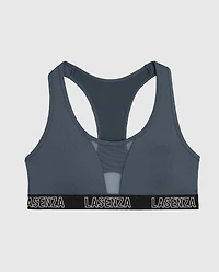 Low Impact Logo Sports Bra Stormy Weather