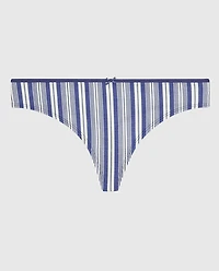 Thong Panty with Bow Fable Stripe
