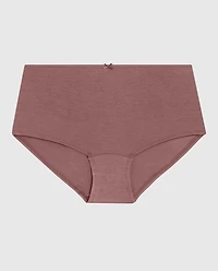 Boyshort Panty with Bow in Dusty Cedar