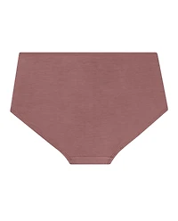 Boyshort Panty with Bow in Dusty Cedar