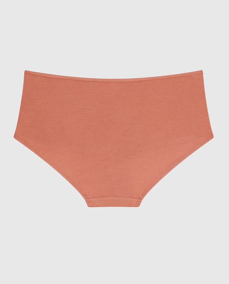 Boyshort Panty with Bow Rosy Blush
