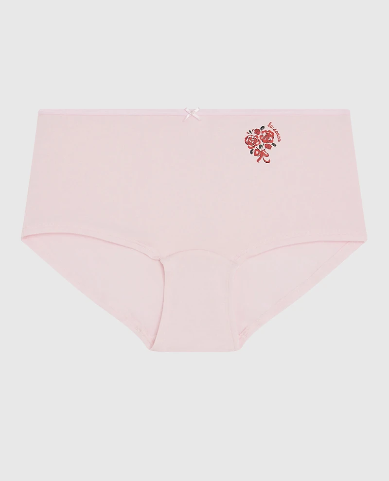 Boyshort Panty with Bow Pink-A-Boo