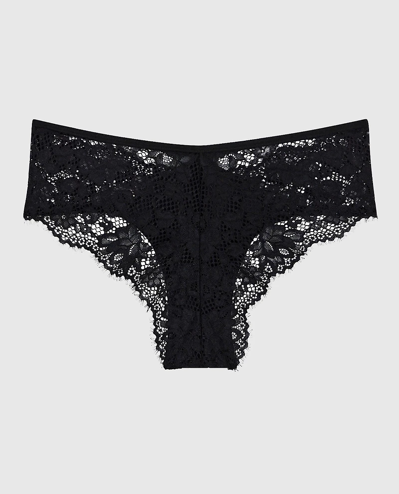 Lace Cheeky Panty Black