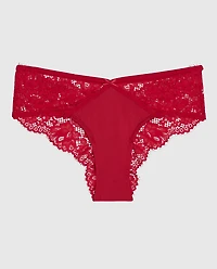 Lace Cheeky Panty Cosmo Red