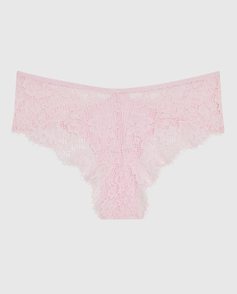 Lace Cheeky Panty Pink-A-Boo