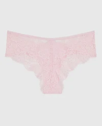 Lace Cheeky Panty Pink-A-Boo