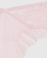 Lace Cheeky Panty Pink-A-Boo