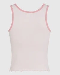 Pajama Tank with Rosette Pink