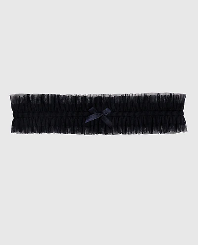 Ruffle Thigh Garter in