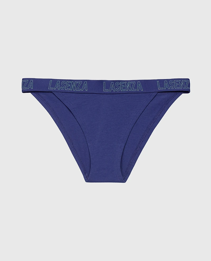 Cheeky Panty with Logo Band Dusk Blue