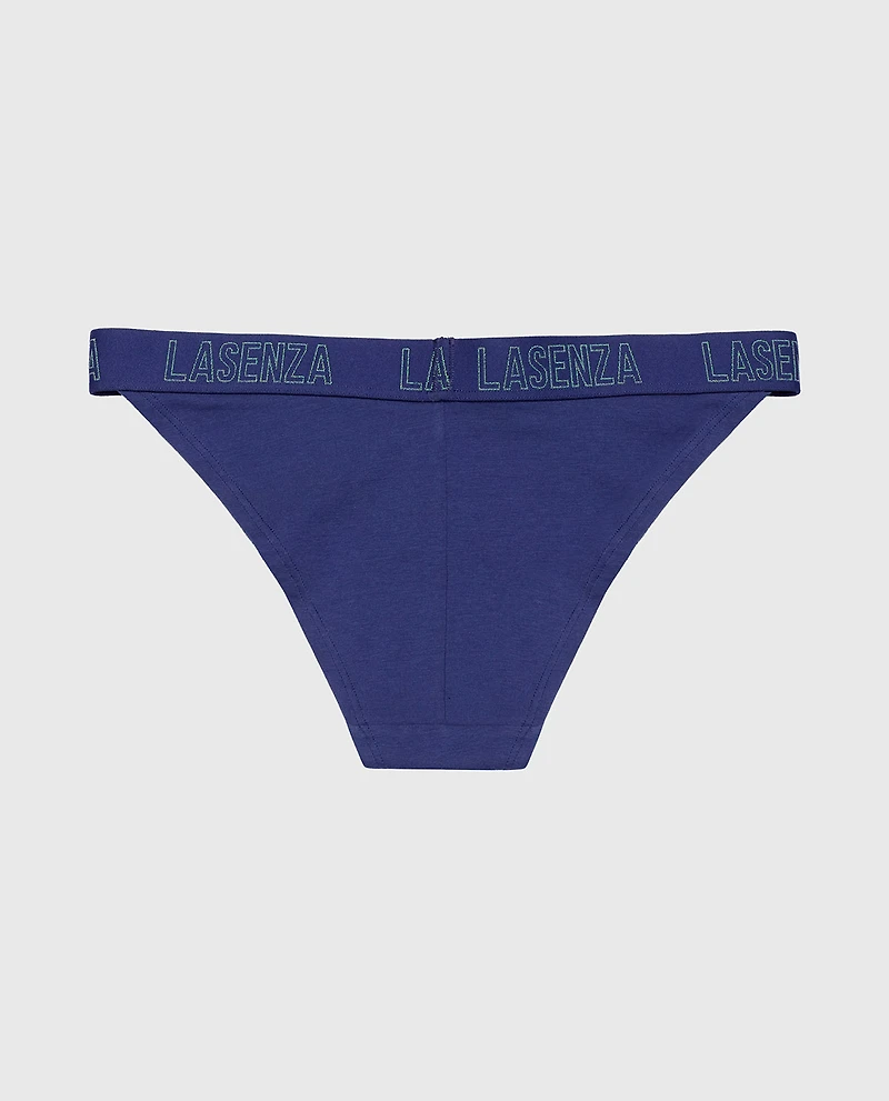 Cheeky Panty with Logo Band Dusk Blue