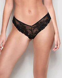 Lace Cheeky Panty Black