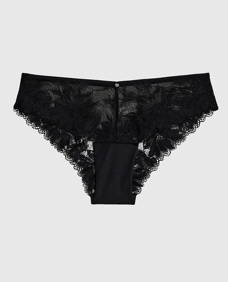 Lace Cheeky Panty Black