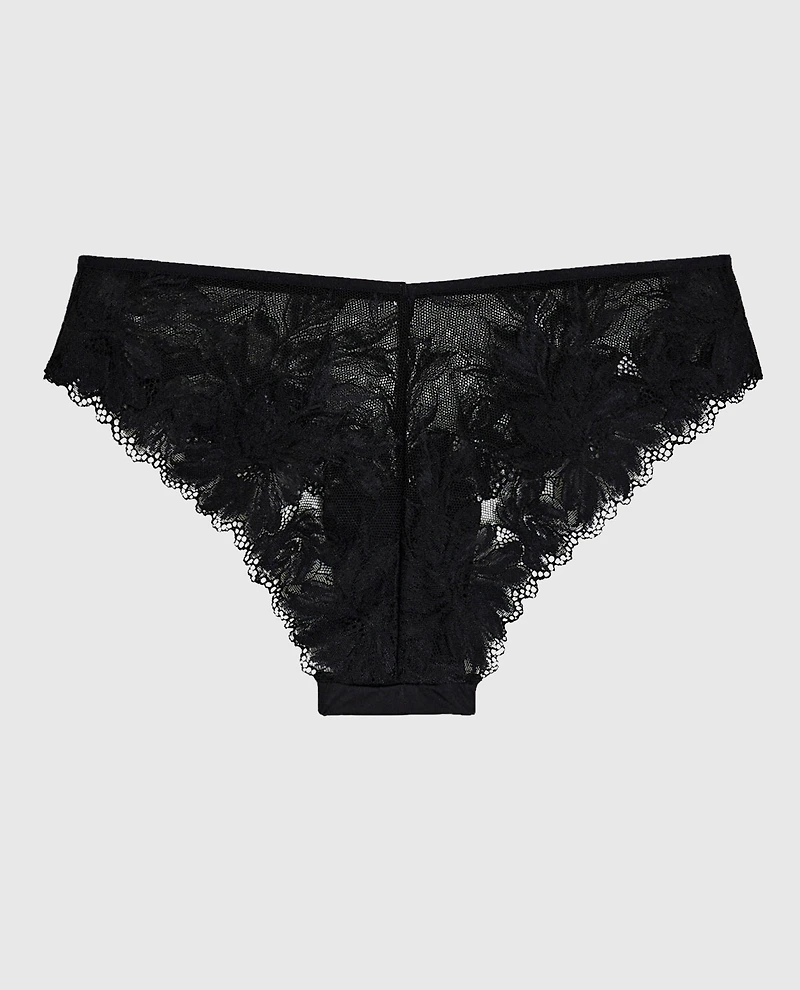 Lace Cheeky Panty Black