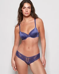 Lace Cheeky Panty Dusk Blue