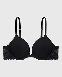 Plunge Bra Tuxedo Black