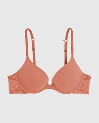 Push Up Bra with Lace Wing Rosy Blush