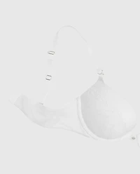 Lace Cup Push Up Bra Ivory