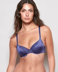 Lightly Lined Full Coverage Bra Dusk Blue