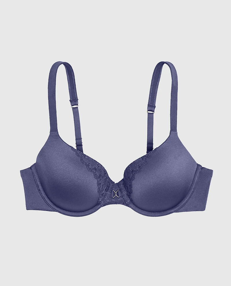 Lightly Lined Full Coverage Bra Dusk Blue