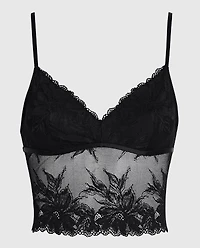 Long Line Bralette Black