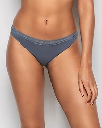 Thong Panty with Elemental Lace Stormy Weather
