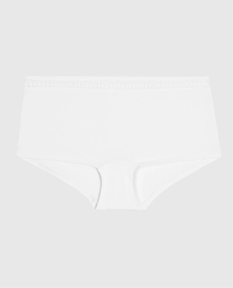 Boyshort Panty with Elemental Lace
