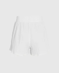 Textured Sleep Short Ivory