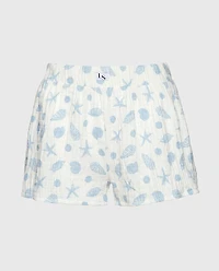 Textured Pajama Short She Sells Sea Shells