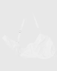 Unlined Lace Demi Bra Ivory