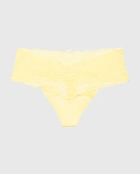 Magnificent Lace Thong Panty Pale Banana