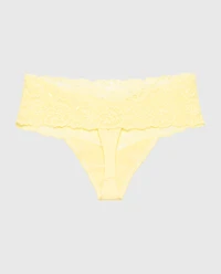Magnificent Lace Thong Panty Pale Banana