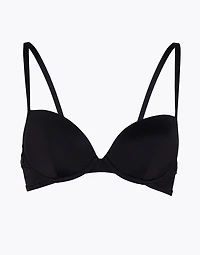 Padded Bikini Top Tuxedo Black