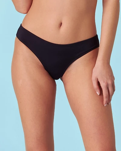 Brazilian Swim Bottom Tuxedo Black