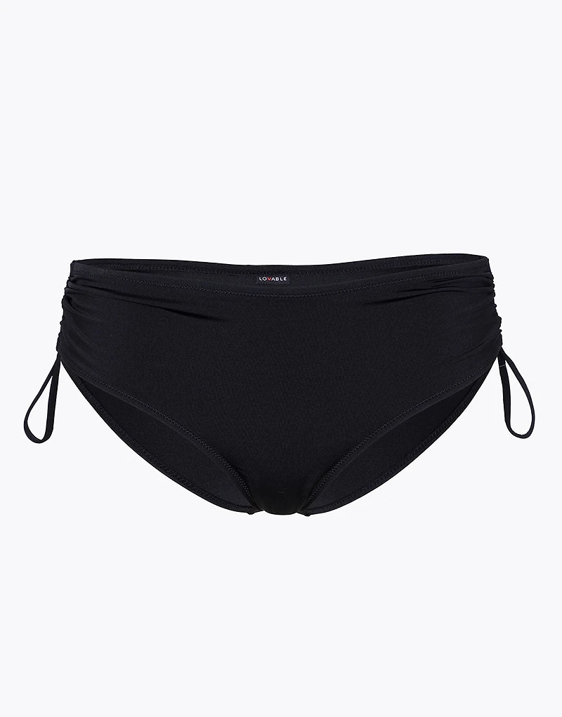 High Rise Swim Bottom Tuxedo Black
