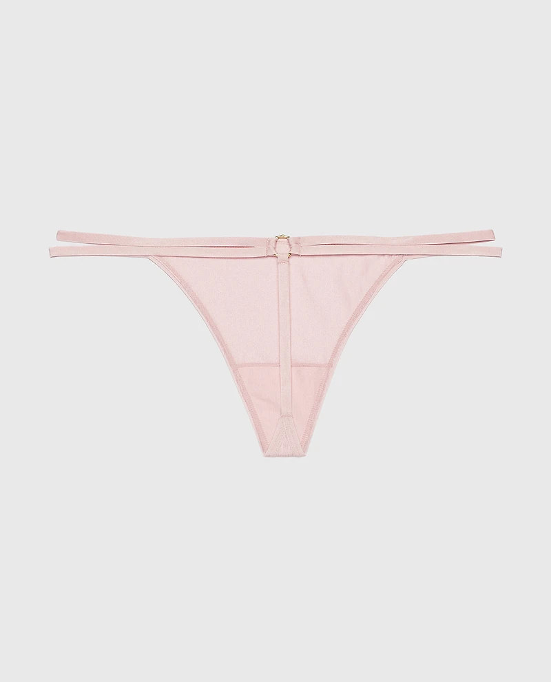 G-String Panty with Bamboo Ring Iced Lilac