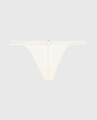 G-String Panty with Bamboo Ring Ivory