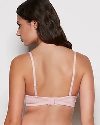 Soutien-gorge pigeonnant sans bretelles lilas discret